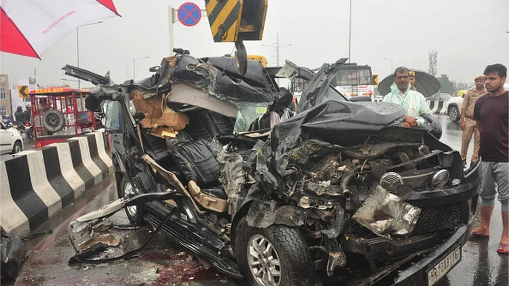 India road accident scene illustrating the consequences of overspeeding